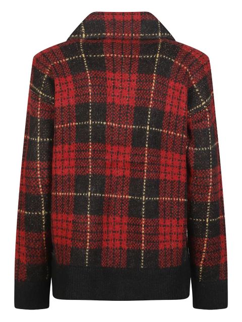 Lauren Ralph Lauren tartan shawl-collar jacket - Red - zdjęcie produktu nr 2