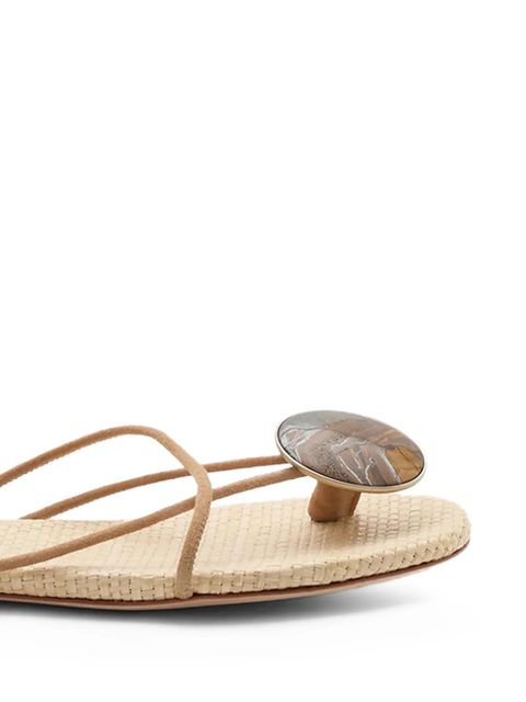 Christopher Esber Doma stoned flat sandals - Neutrals - zdjęcie produktu nr 2