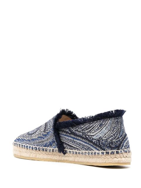 ETRO paisley-print espadrilles - Blue