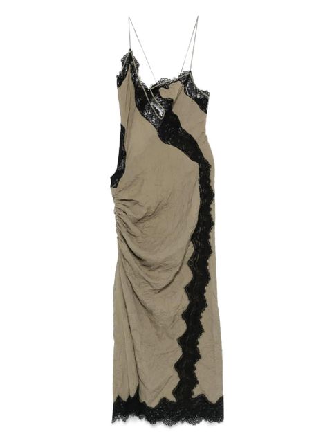 Christopher Esber lace-detailing midi dress - Green - zdjęcie produktu nr 1