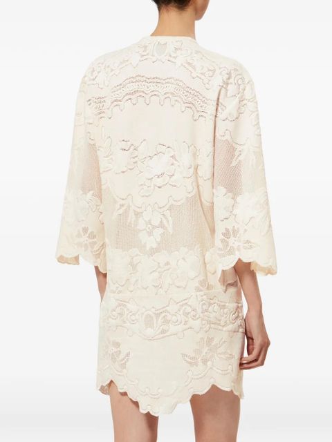 ISABEL MARANT Solara floral-tie dress - Neutrals