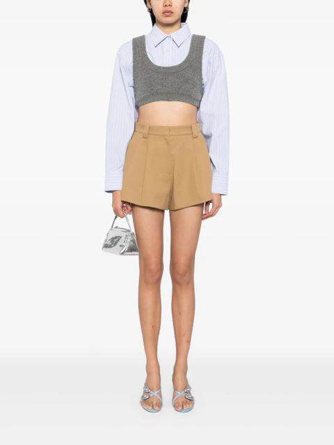 Alexander Wang high-waist flared short - Neutrals - zdjęcie produktu nr 2