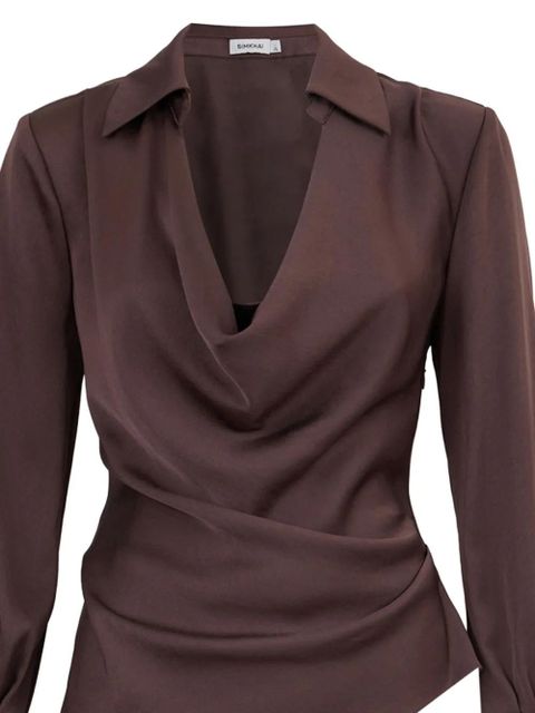 Simkhai Symone satin top - Brown