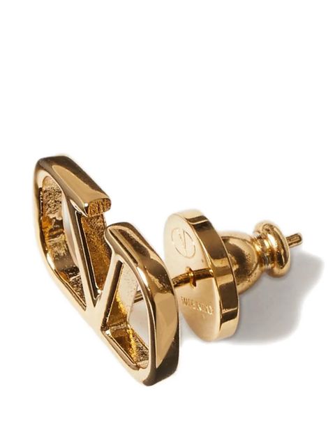 Valentino Garavani VLogo Signature metal earrings. - Gold