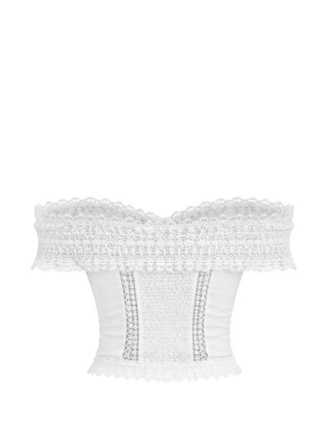 Charo Ruiz Ibiza Elisette lace-detail top - White - zdjęcie produktu nr 2