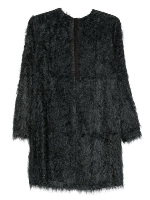 Alysi textured-finish long-sleeved dress - Black - zdjęcie produktu nr 2