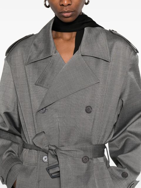 The Frankie Shop double-breasted trench coat - Grey