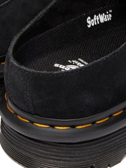 Dr. Martens klapki zamszowe ZebZag AnyWair Mule kolor czarny DM41730001