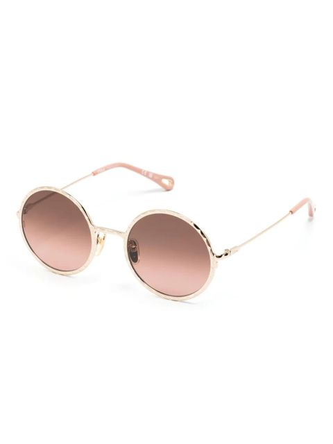 Chloé Eyewear round-frame sunglasses - Gold - zdjęcie produktu nr 2
