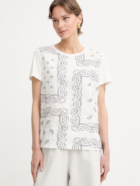 Weekend Max Mara t-shirt damski bawełniany GENIO - zdjęcie produktu nr 1