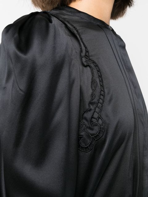 ISABEL MARANT Joanea pleated blouse - Black