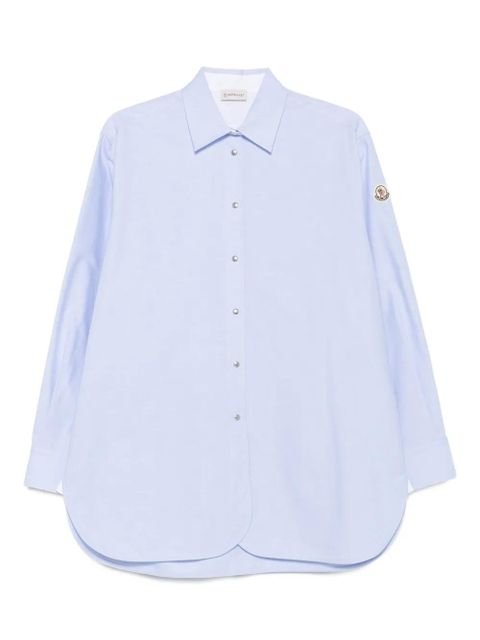 Moncler cotton button-fastening shirt - Blue - zdjęcie produktu nr 1