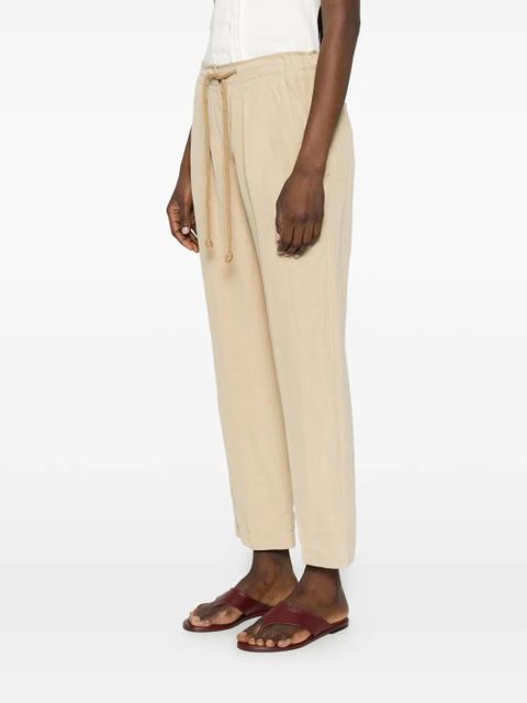 ISABEL MARANT Sharony drawstring trousers - Neutrals