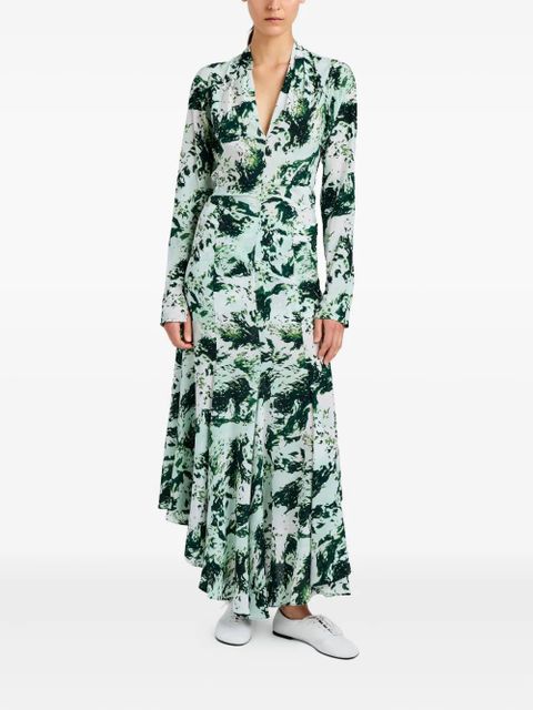 Proenza Schouler Joelle printed midi skirt - Green - zdjęcie produktu nr 2
