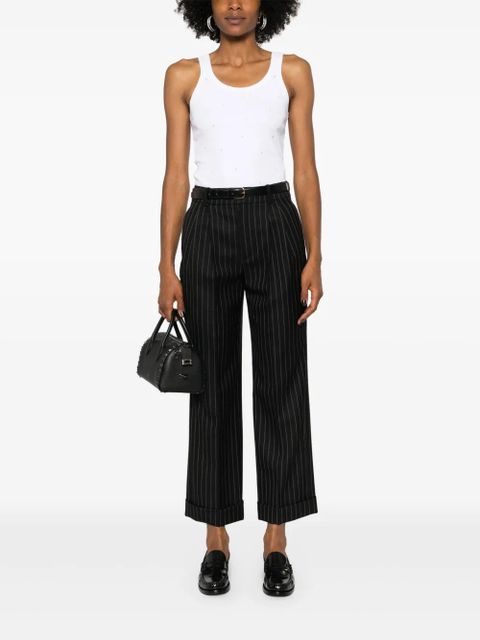 SANDRO rhinestoned tank top - White - zdjęcie produktu nr 2