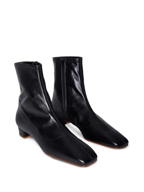 BY FAR Este leather ankle boots - Black