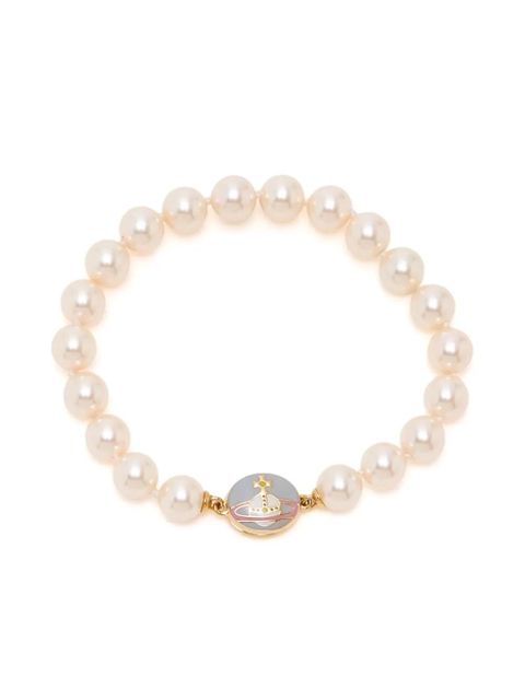 Vivienne Westwood orb pearl bracelet - White - zdjęcie produktu nr 1