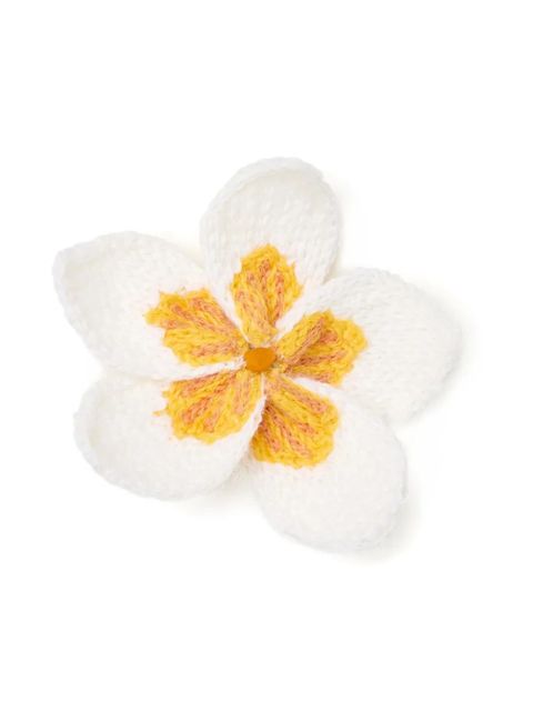 Alanui Frangipani embroidered brooch - White - zdjęcie produktu nr 1