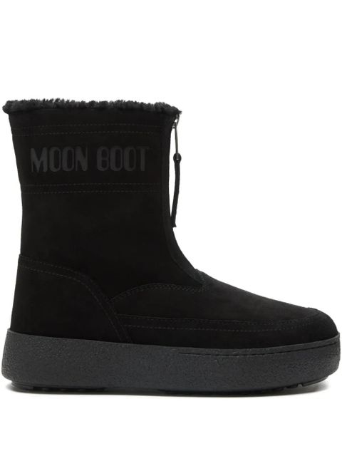 Moon Boot LTrack Lara zip-front shearling boots - Black - zdjęcie produktu nr 1