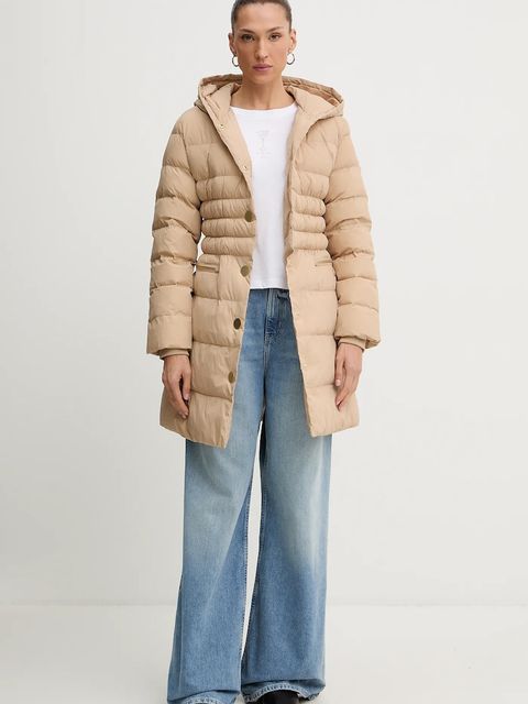 Armani Exchange kurtka kolor beżowy zimowa XW000652 AF15984