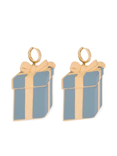 Moschino gift box-motif earrings - Gold - zdjęcie produktu nr 1