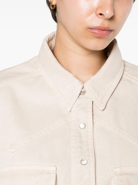 ISABEL MARANT Liliko shirt minidress - Neutrals