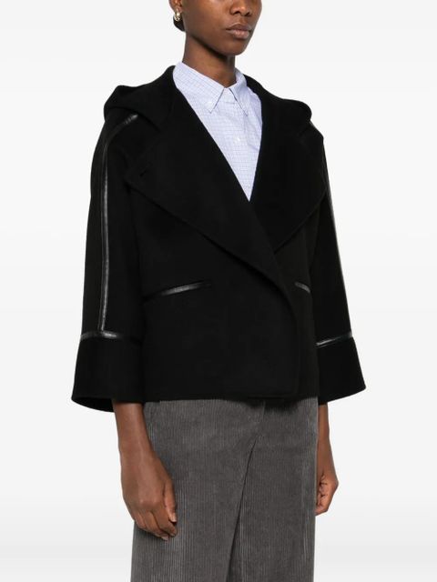 Yves Salomon hooded coat - Black - zdjęcie produktu nr 2