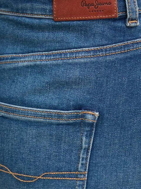 Pepe Jeans spódnica jeansowa MIDI SKIRT HW kolor niebieski midi ołówkowa PL901186IA0