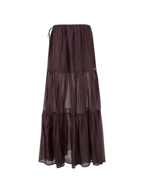 TWINSET tiered ruffled skirt - Brown - zdjęcie produktu nr 2