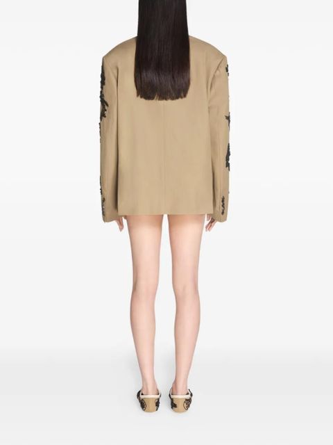 DRIES VAN NOTEN embroidered blazer - Neutrals