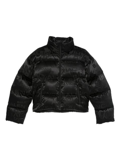 Balenciaga logo-print quilted puffer jacket - Black - zdjęcie produktu nr 1