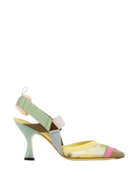 FENDI Colibri mesh pumps - Green - zdjęcie produktu nr 1