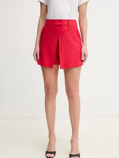 Simona Corsellini spódnicospodnie damskie kolor czerwony gładkie high waist P25CPPG002 - zdjęcie produktu nr 1