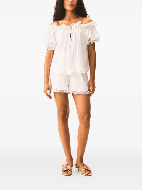 Sleeper Romantica ruffled lounge set - White