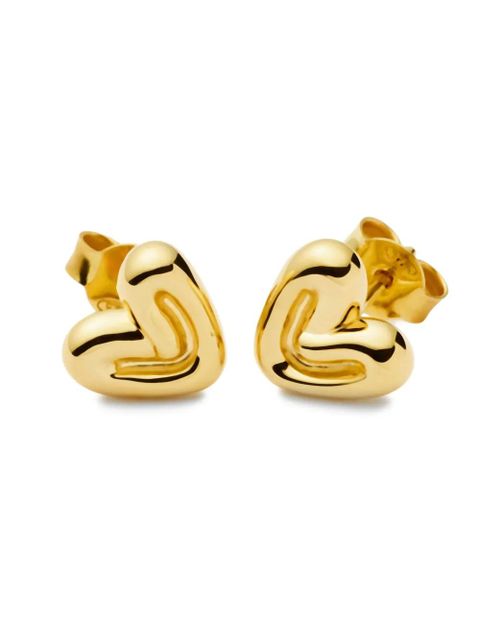 Missoma puffy-heart stud earrings - Gold