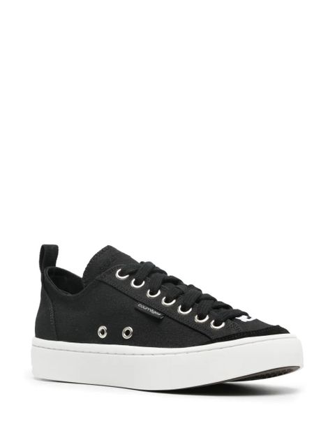 Courrèges Canvas 01 embroidered-logo sneakers - Black - zdjęcie produktu nr 2