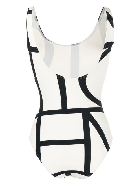 TOTEME Monogram one-piece swimsuit - White
