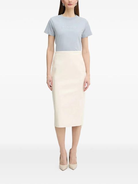 PINKO embroidered-logo T-shirt - Blue - zdjęcie produktu nr 2