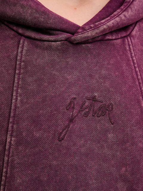 G-Star sukienka bawełniana kolor fioletowy mini oversize D27165.D969