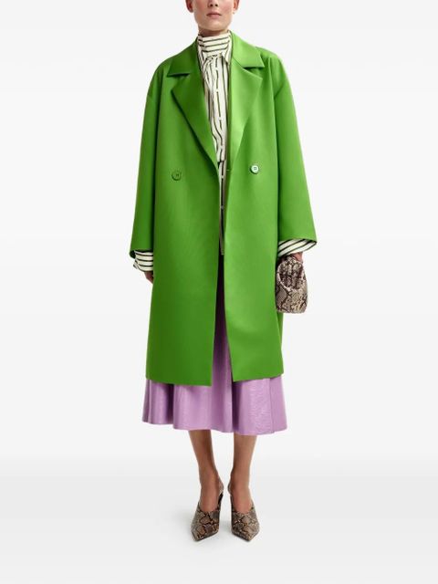 Essentiel Antwerp notched-lapel double-breasted coat - Green - zdjęcie produktu nr 2