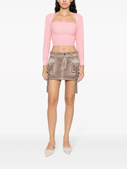 Gimaguas Marianne Mangas ribbed-knit jumper - Pink - zdjęcie produktu nr 2