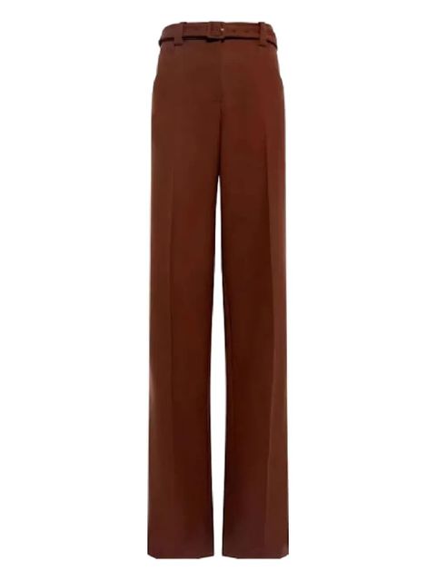 Gabriela Hearst Norman belted-waist trousers - Brown - zdjęcie produktu nr 1