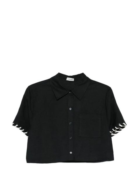 Simkhai short-sleeve chest-pocket shirt - Black - zdjęcie produktu nr 1