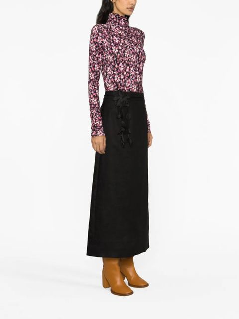 ZIMMERMANN Luminosity pencil midi skirt - Black - zdjęcie produktu nr 2