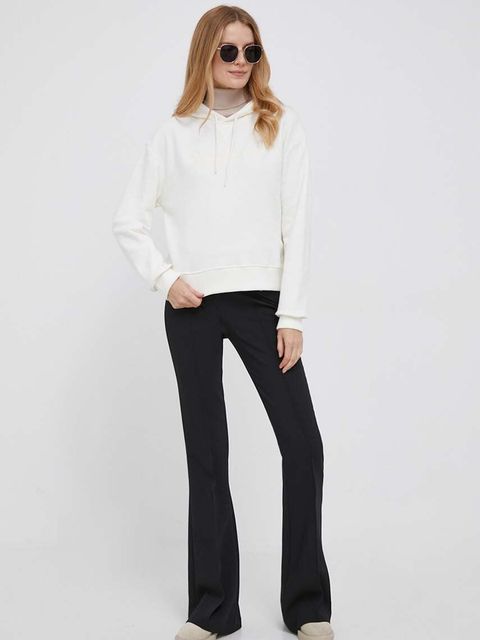 Pepe Jeans bluza Nanette damska kolor beżowy z kapturem z aplikacją