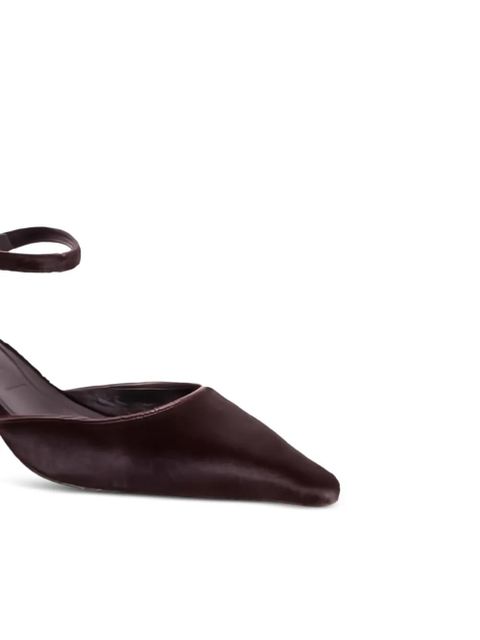 Aeyde 35mm Tillie ankle strap pumps - Brown