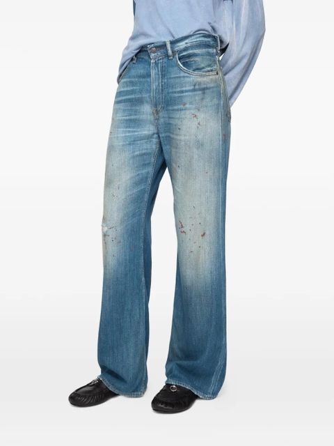 Acne Studios patch-detail jeans - Blue