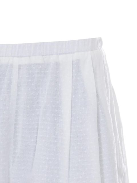Eleh elasticated embroidered shorts - White