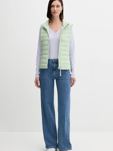 United Colors of Benetton bezrękawnik damski kolor zielony przejściowy 2TWDDJ00V