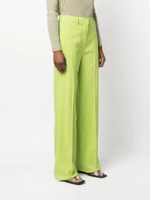 Sportmax high-waisted wide leg trousers - Green